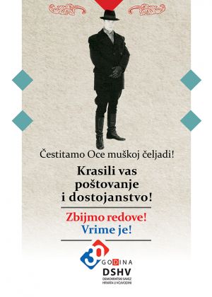 Čestitka za Oce Demokratskog saveza Hrvata u Vojvodini