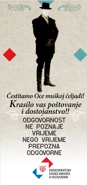Čestitka Demokratskog saveza Hrvata u Vojvodini za Oce!