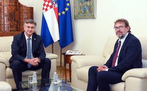Predsjednik Vlade Republike Hrvatske Andrej Plenković čestitao Tomislavu Žigmanovu na izboru za predsjednika DSHV-a